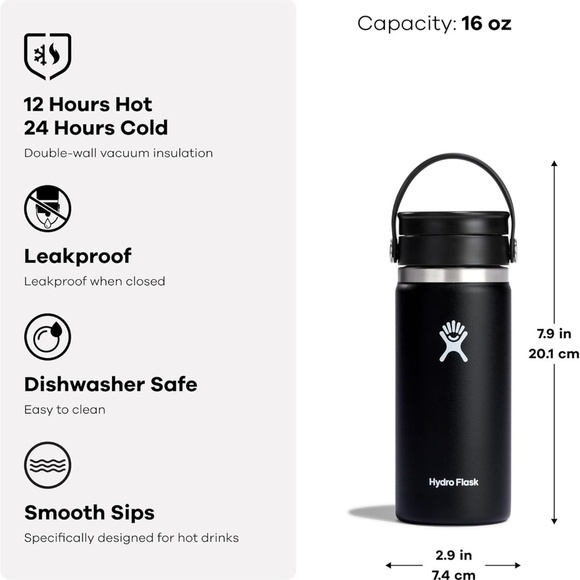NEW 2 HYDROFLASK Hydro Flask Flex Coffee Tumblers (with corp logo) - Picture 6 of 7